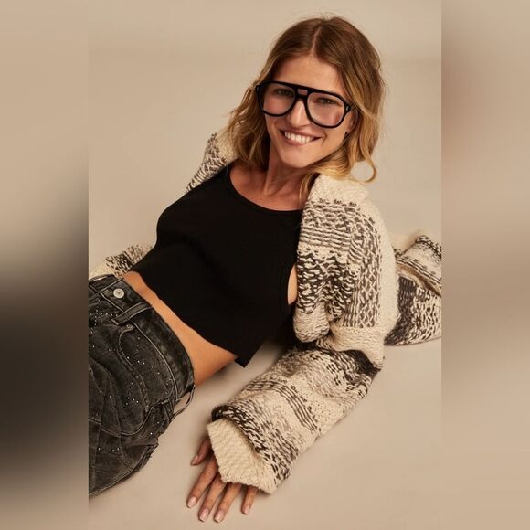 Lucky Brand Fairisle Coatigan Size Medium - Picture 9 of 9